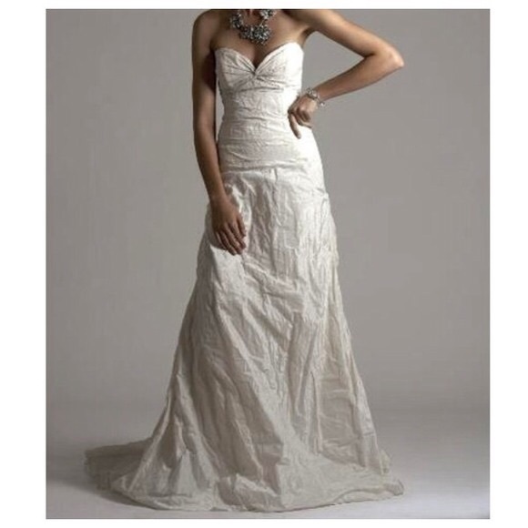 Nicole Miller Bridal Dresses & Skirts - Nicole Miller Mia wedding Metallic Taffeta Gown